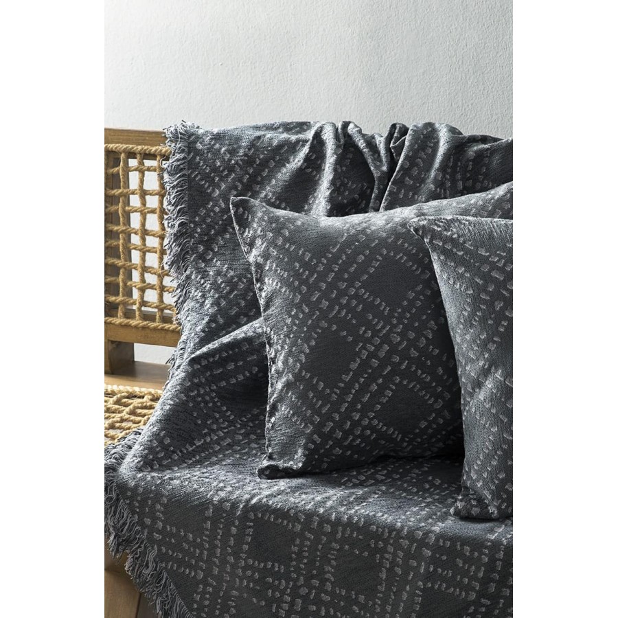 Διακοσμητικό Μαξιλάρι Figure Γκρι Nima 45x45 Διακοσμητικό Μαξιλάρι Figure Γκρι Nima 45x45