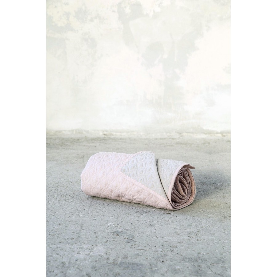 Κουβερλί Ημίδιπλο Rombo Shell Salmon Linen Nima 180X240 Κουβερλί Ημίδιπλο Rombo Shell Salmon Linen Nima 180X240