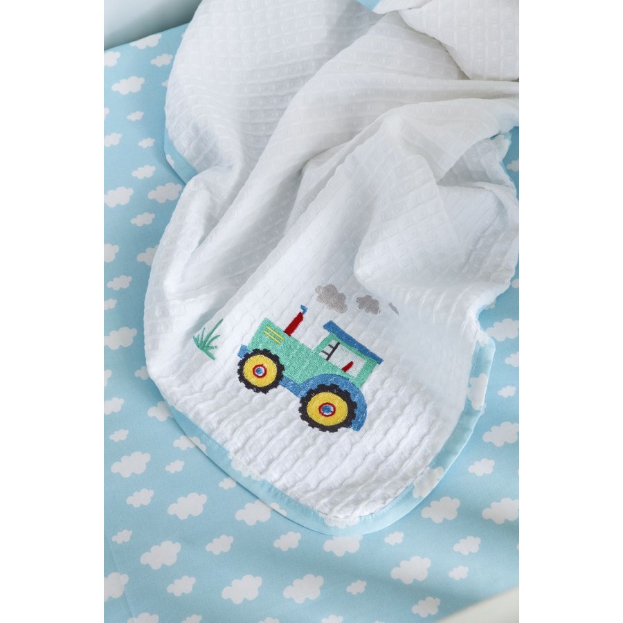 Κουβέρτα Πικέ Little Farm Nima Αγκαλιάς 80X110