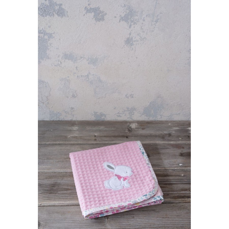 Κουβέρτα Πικέ Some Bunny Nima Αγκαλιάς 80X110