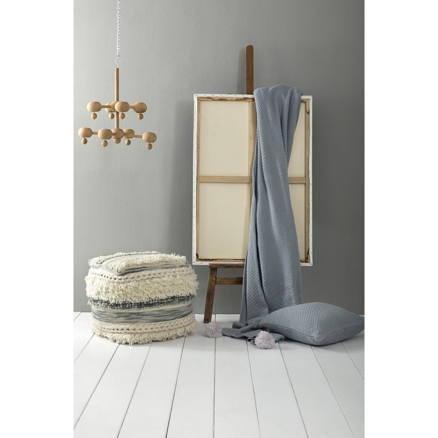 Κουβέρτα Υπέρδιπλη Braid Πετρόλ Nima 220x240