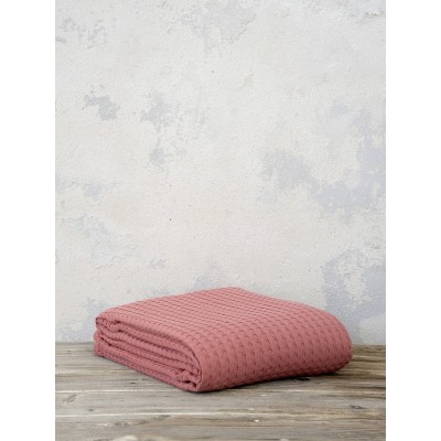 Κουβέρτα Υπέρδιπλη Habit Terracotta Nima 220X240 Κουβέρτα Υπέρδιπλη Habit Terracotta Nima 220X240