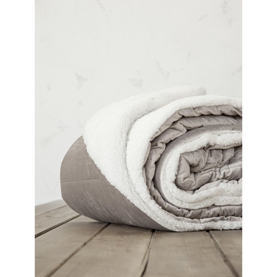 Κουβερτοπάπλωμα Μονό Nuan Dark Beige Nima 150X220