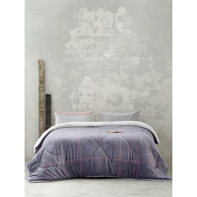 Κουβερτοπάπλωμα Μονό Tailor Gray Nima 150X220