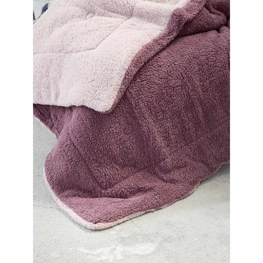 Κουβερτοπάπλωμα Υπέρδιπλο Melt Powder Pink-Cassis Nima 220X240