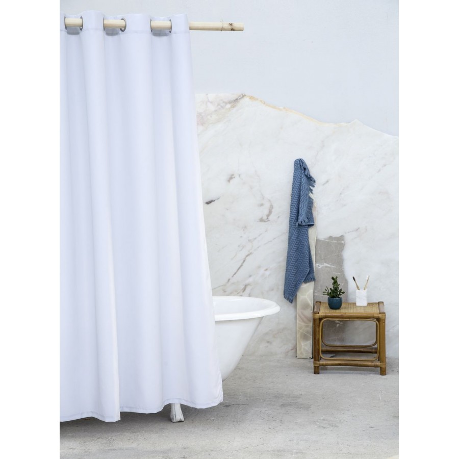 Κουρτίνα Μπάνιου Essential Gray Nima 180X200 Κουρτίνα Μπάνιου Essential Gray Nima 180X200