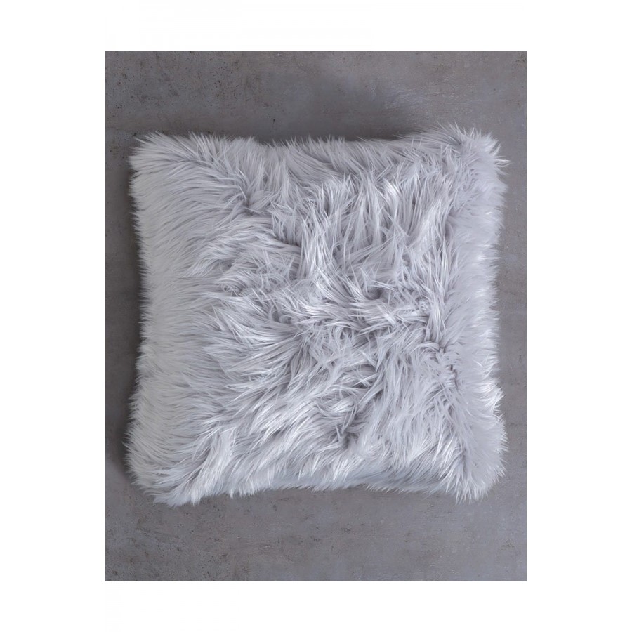 Μαξιλάρα Δαπέδου Γούνινη Γκρι Nima 70x70