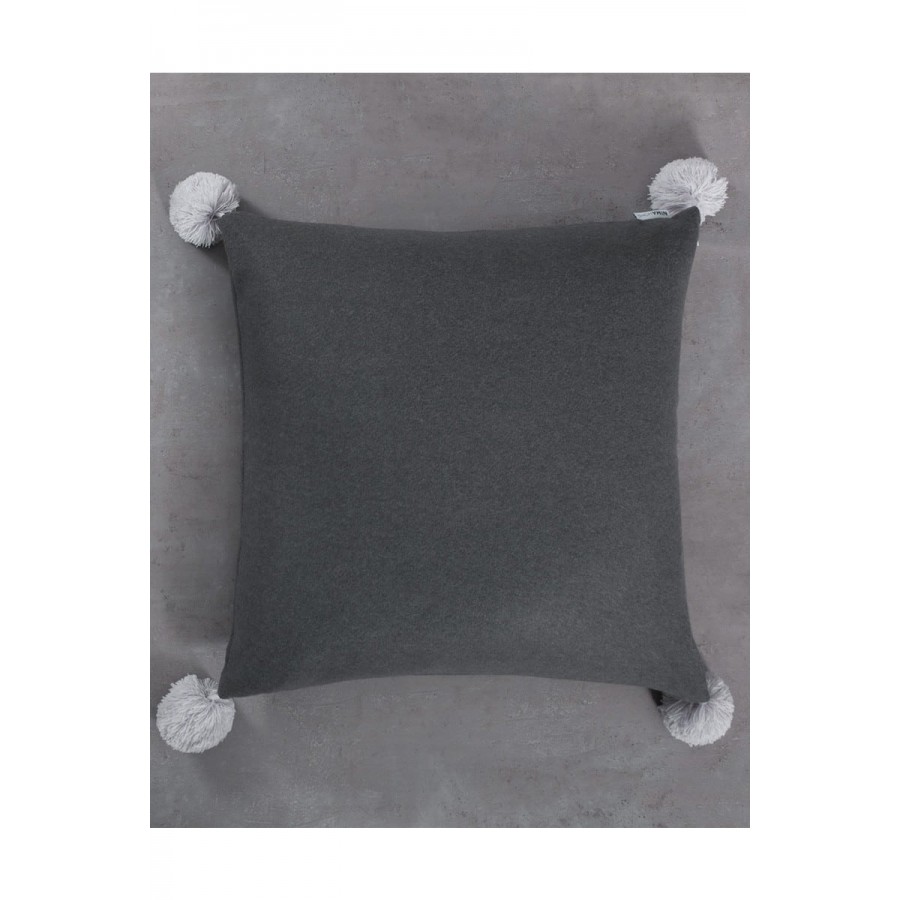 Μαξιλάρα Δαπέδου Pom Pom Soft on Γκρι Nima 70x70
