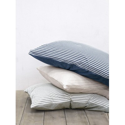 Μαξιλαροθήκες Naem Striped Blue Nima 52X72