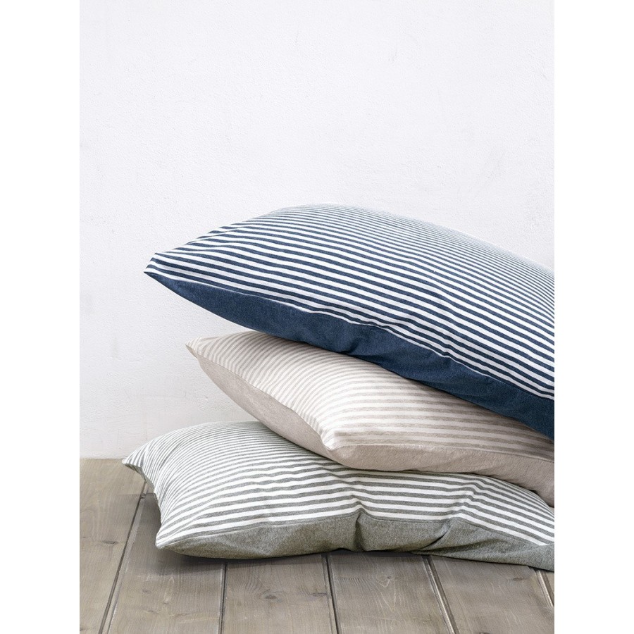 Μαξιλαροθήκες Naem Striped Blue Nima 52X72
