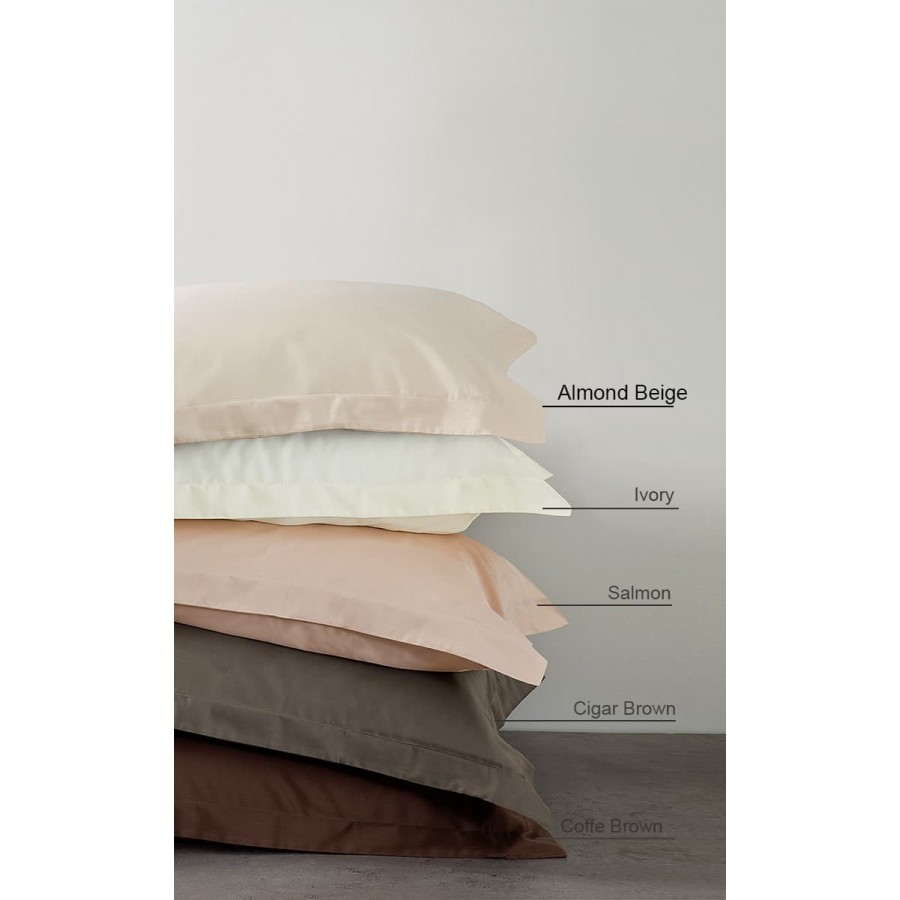 Μαξιλαροθήκες Oxford Βαμαβακοσατέν Almond Μπεζ Nima 50x70 Μαξιλαροθήκες Oxford Βαμαβακοσατέν Almond Μπεζ Nima 50x70