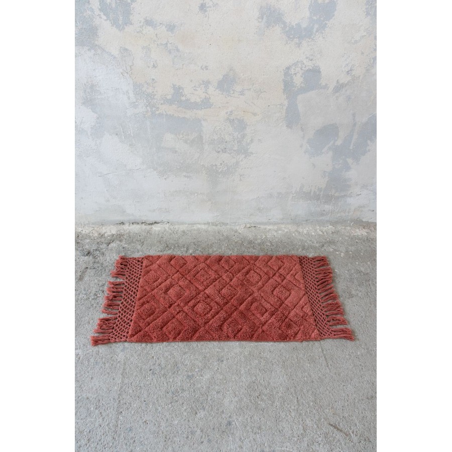 Πατάκι Μπάνιου Lucia Terracotta Nima 70X110