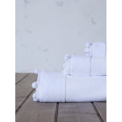 Πετσέτα Προσώπου Plush White Nima 50X90