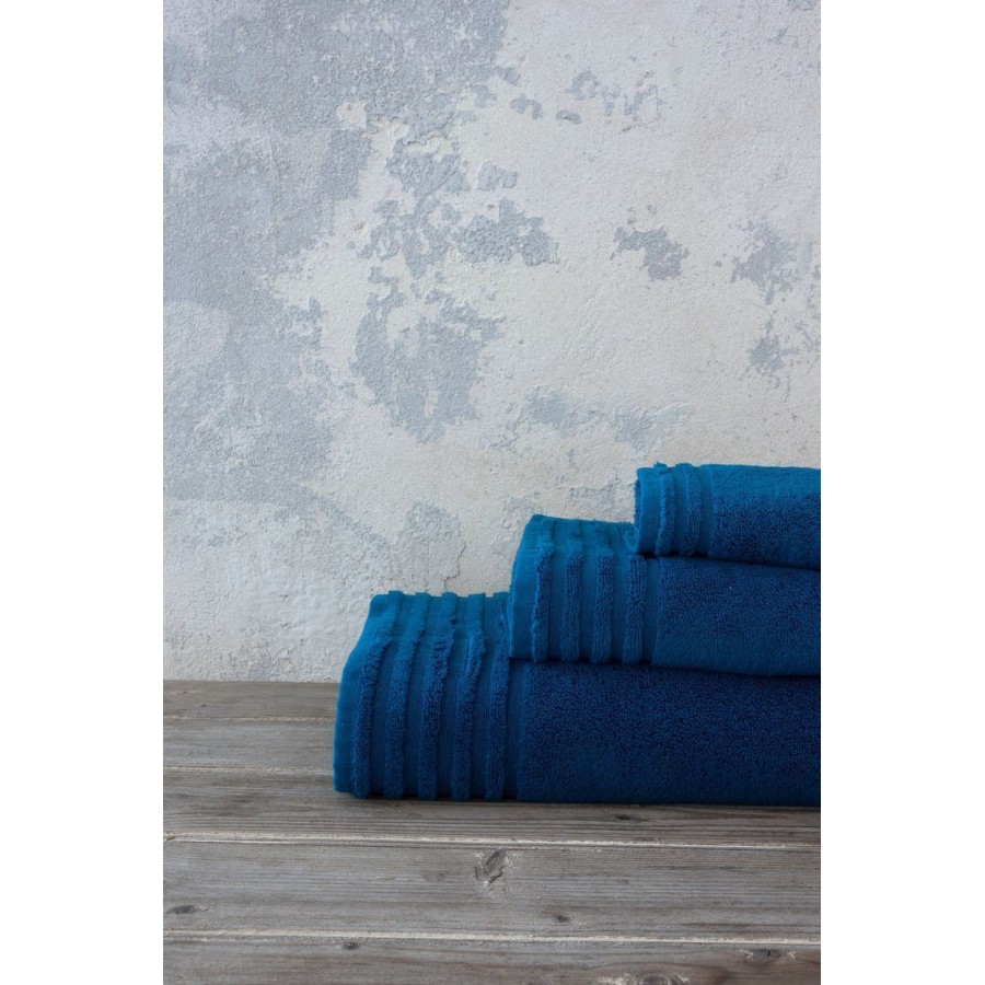 Πετσέτα Προσώπου Vista Blue Nima 50X100 Πετσέτα Προσώπου Vista Blue Nima 50X100