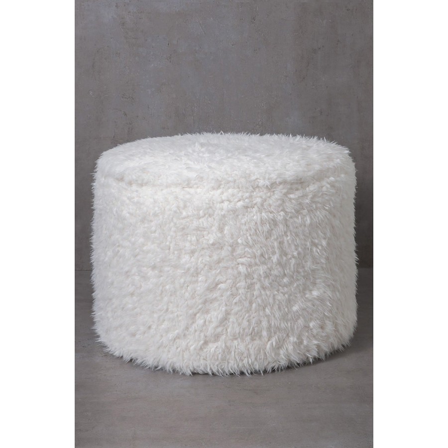 Πουφ Sleek Ιβουάρ Nima 50x35 Πουφ Sleek Ιβουάρ Nima 50x35