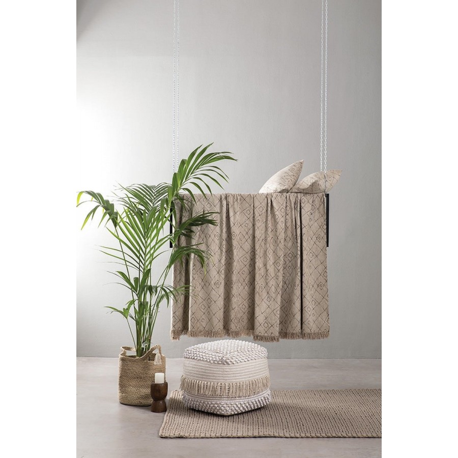 Ριχτάρι Πολυθρόνας Folk Μπεζ Nima 180x180