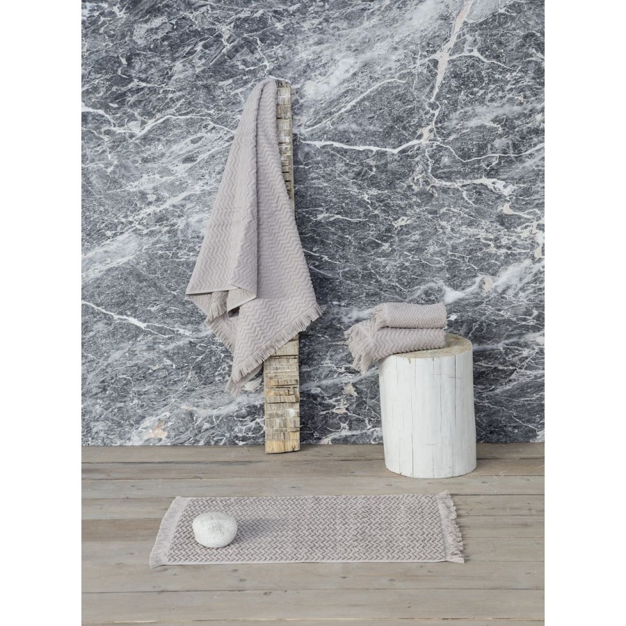 Σετ Πετσέτες Contour Taupe Nima 30X50 - 50X90 - 70X140