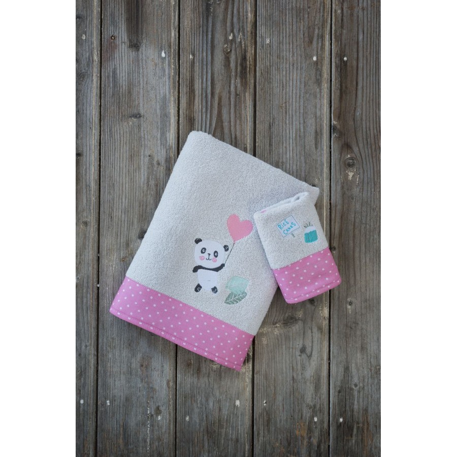Σετ Πετσέτες Lola Panda Nima 30X50 - 70X140 Σετ Πετσέτες Lola Panda Nima 30X50 - 70X140