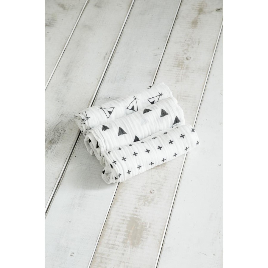 Σετ Υφασμάτινες Πάνες Αγκαλιάς 3 Τεμάχια Toots Nima 120X120