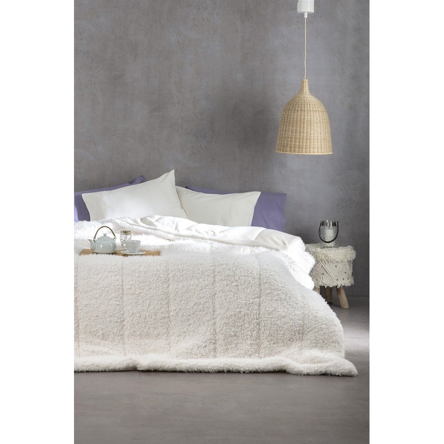 Υπέρδιπλο Kουβερτοπάπλωμα Smooth Ιβουάρ Nima 220x240