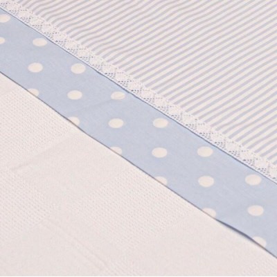 Πικέ Κουβέρτα Carousel Σιέλ Abo 100x150