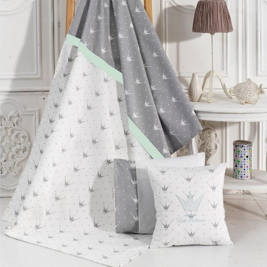 Σετ Παπλωματοθήκη Crown Μέντα Abo