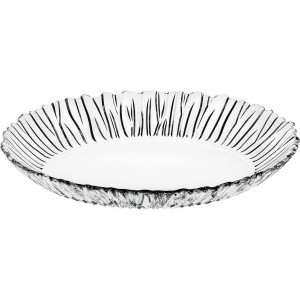 AURORA OVAL PLATE TEMPERED 33x4,5CM P/144
