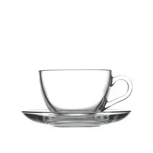 BASIC CUP&SAUCER 238CC CAPPUCCINO 13.7X6.5 CM.