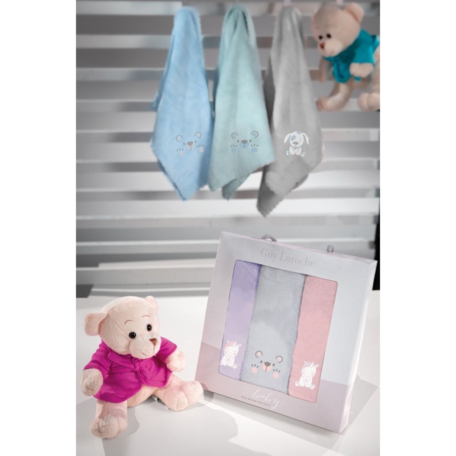 Βρεφικές Πετσέτες Χεριών Baby Girl 3Τεμ Σετ 35X50 Guy Laroche Βρεφικές Πετσέτες Χεριών Baby Girl 3Τεμ Σετ 35X50 Guy Laroche