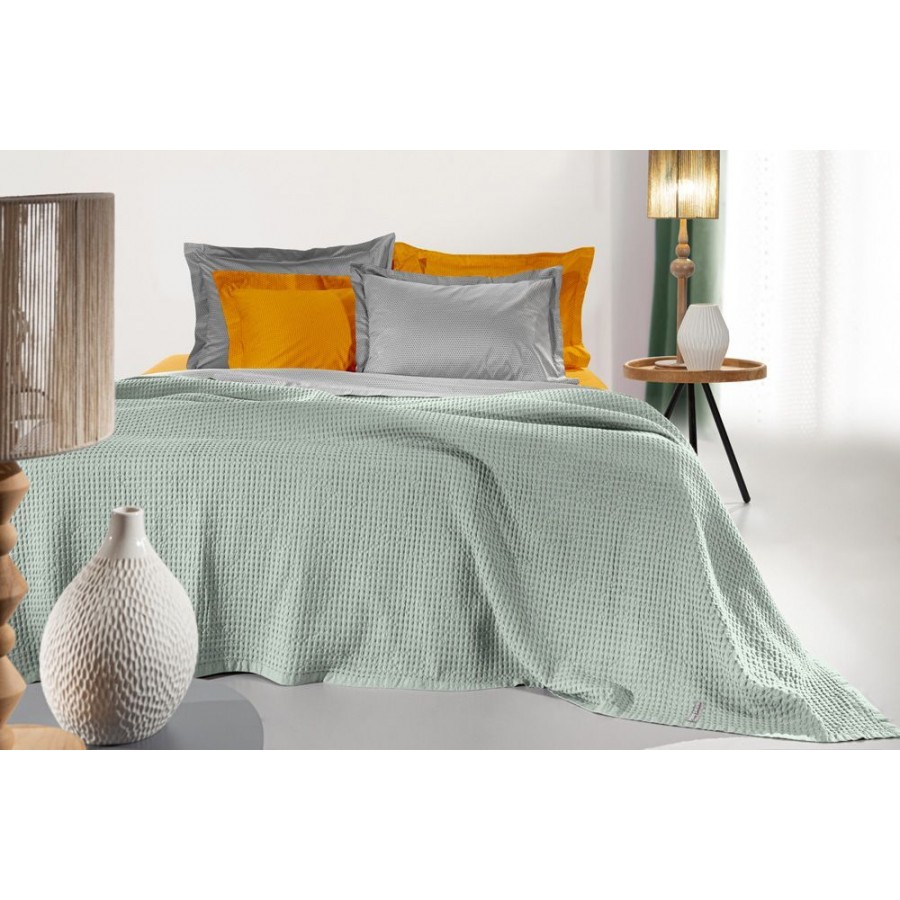 Κουβέρτα Βαμβακερή Eternity Aloe 230X240 Υπέρδιπλη Guy Laroche