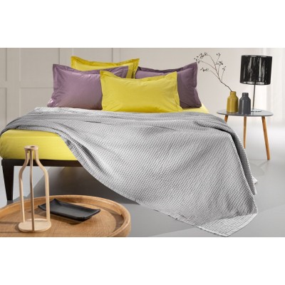 Κουβέρτα Βαμβακερή Eternity Silver 160X240 Μονή Guy Laroche Κουβέρτα Βαμβακερή Eternity Silver 160X240 Μονή Guy Laroche