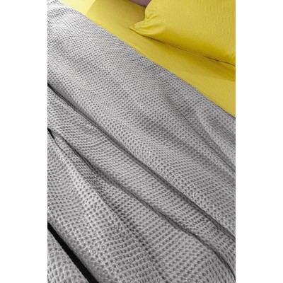 Κουβέρτα Βαμβακερή Eternity Silver 230X240 Υπέρδιπλη Guy Laroche