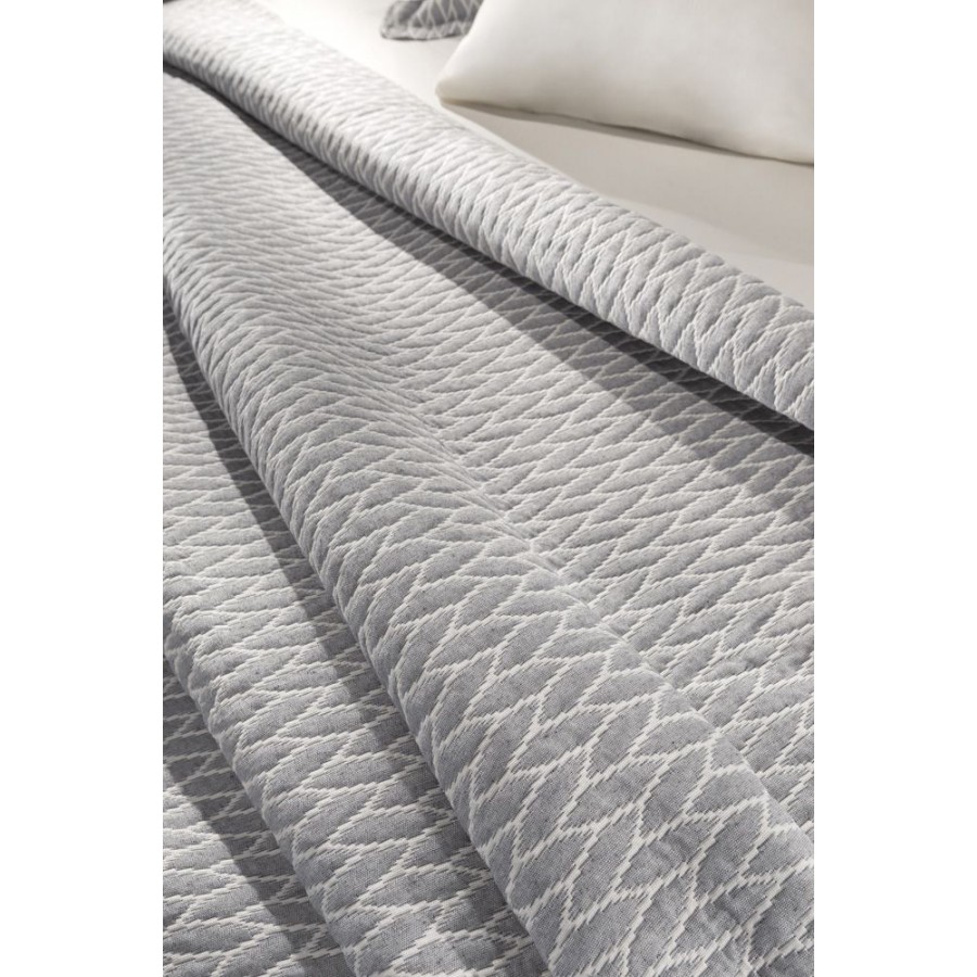 Κουβέρτα Harvey Grey 245X260 Υπέρδιπλη Guy Laroche