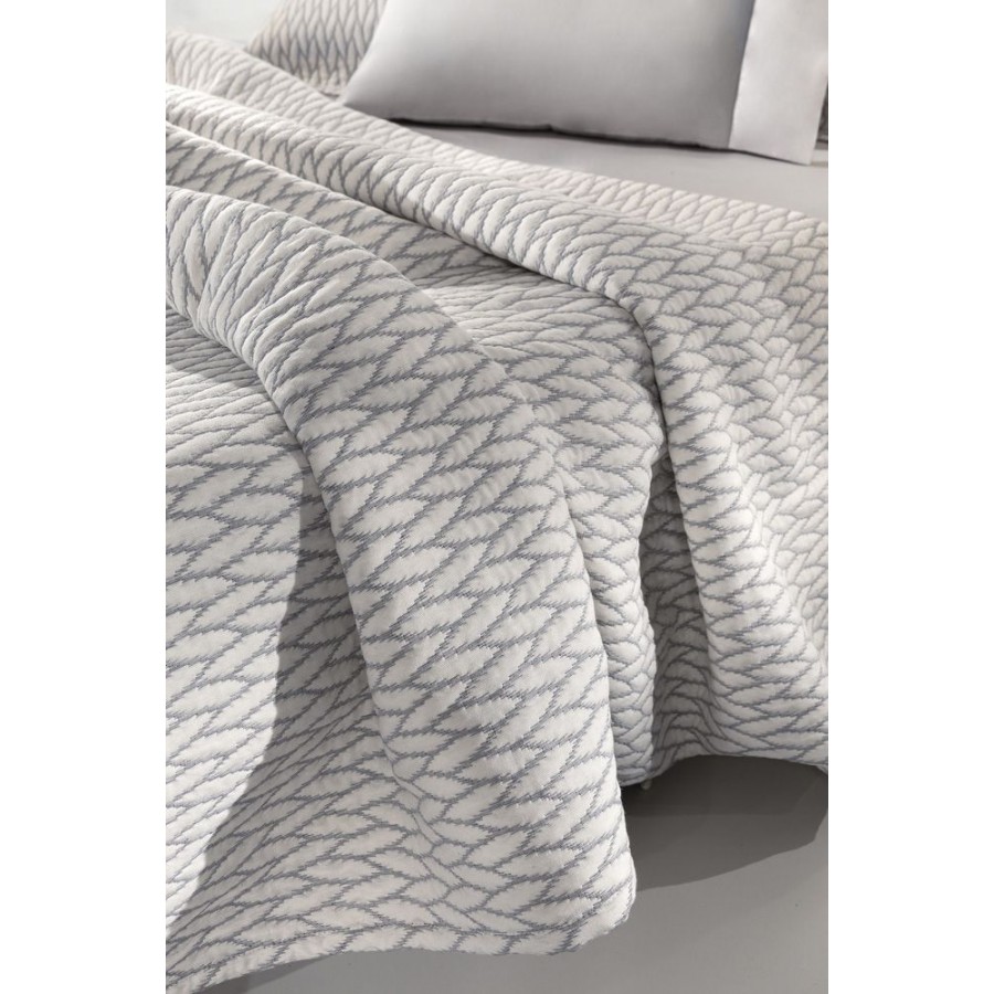 Κουβέρτα Harvey Silver 245X260 Υπέρδιπλη Guy Laroche