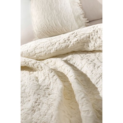 Κουβέρτα Καλοκαιρινή Times Cream 240X260 Υπέρδιπλη Guy Laroche