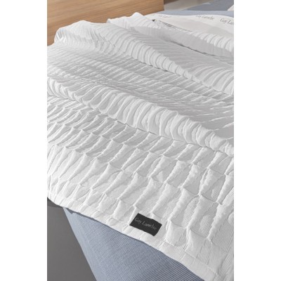 Κουβέρτα Palmyra White 245X260 Υπέρδιπλη Guy Laroche