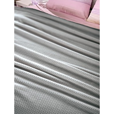 Κουβέρτα Rombus Fleece Silver Μονή 160X220 Guy Laroche