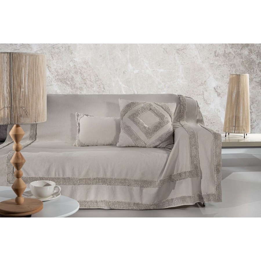 Ριχτάρι Διθέσιου Καναπέ Hidi Natural 180X250 Guy Laroche