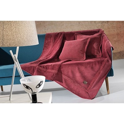 Ριχτάρι Διθέσιου Καναπέ Rubicon Burgundy 170X250 Guy Laroche