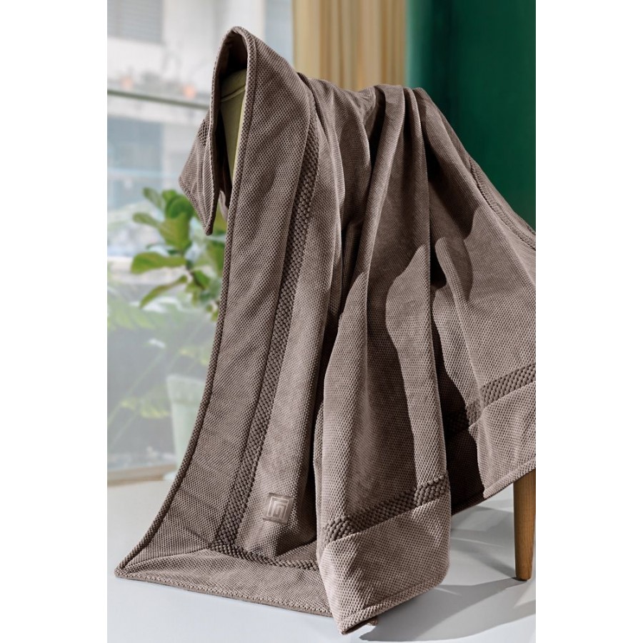 Ριχτάρι Τετραθέσιου Καναπέ Rubicon Choco 170X350 Guy Laroche