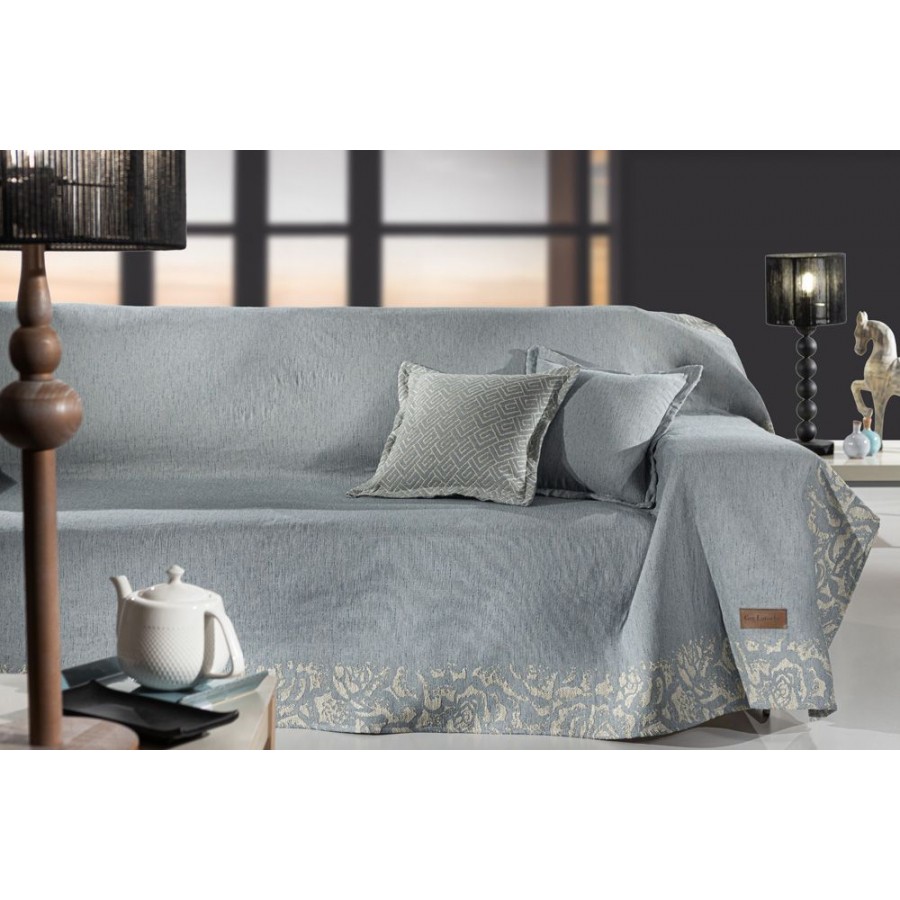 Ριχτάρι Τετραθέσιου Καναπέ Sardinia Denim 170X350 Guy Laroche