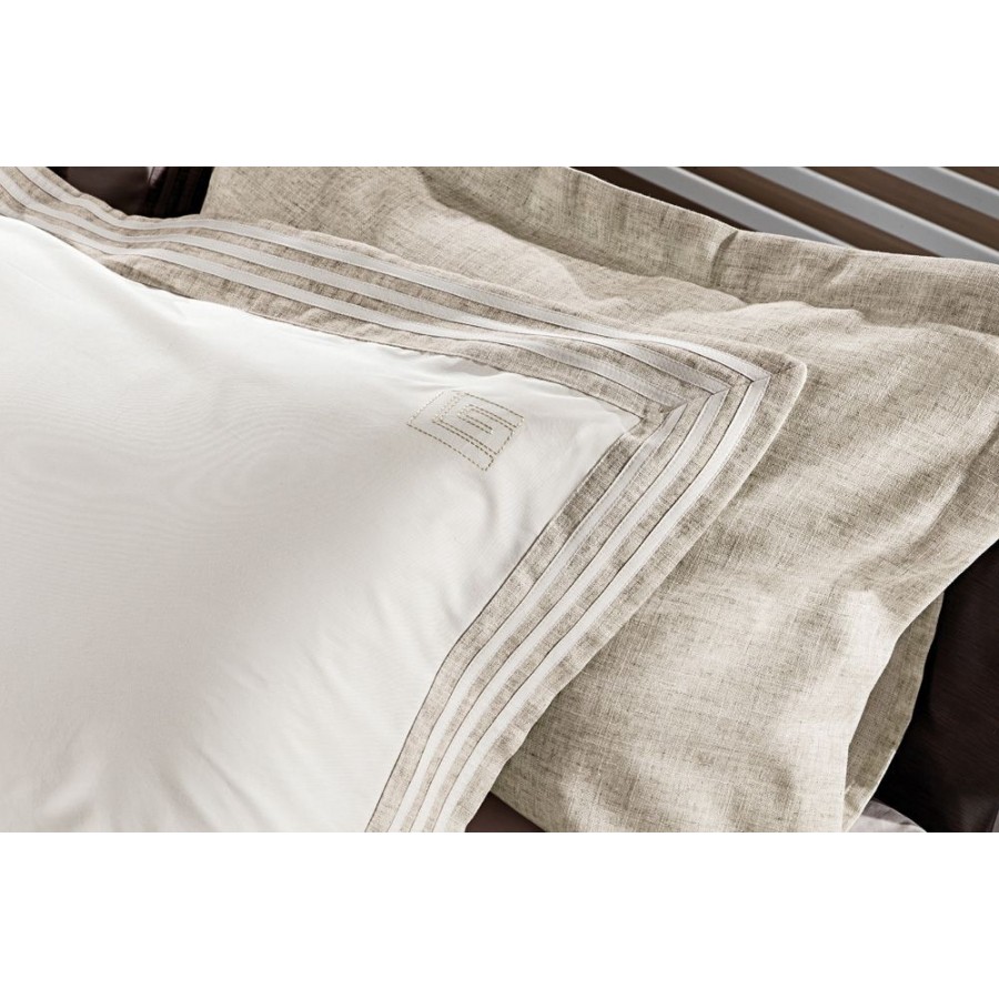 Σετ Μαξιλαροθήκες Linen Natural 50X70 Oxford Guy Laroche Σετ Μαξιλαροθήκες Linen Natural 50X70 Oxford Guy Laroche