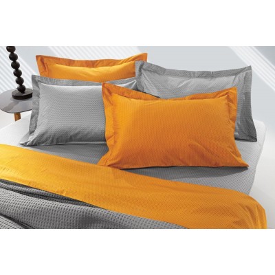 Σετ Υπέρδιπλα Βαμβακοσατέν Σεντόνια Aquarelle Mango-Stone 245X260 Guy Laroche