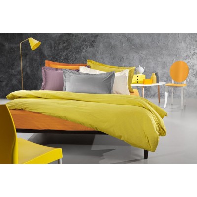 Σετ Υπέρδιπλα Βαμβακοσατέν Σεντόνια Aquarelle Stone-Sand 245X260 Guy Laroche