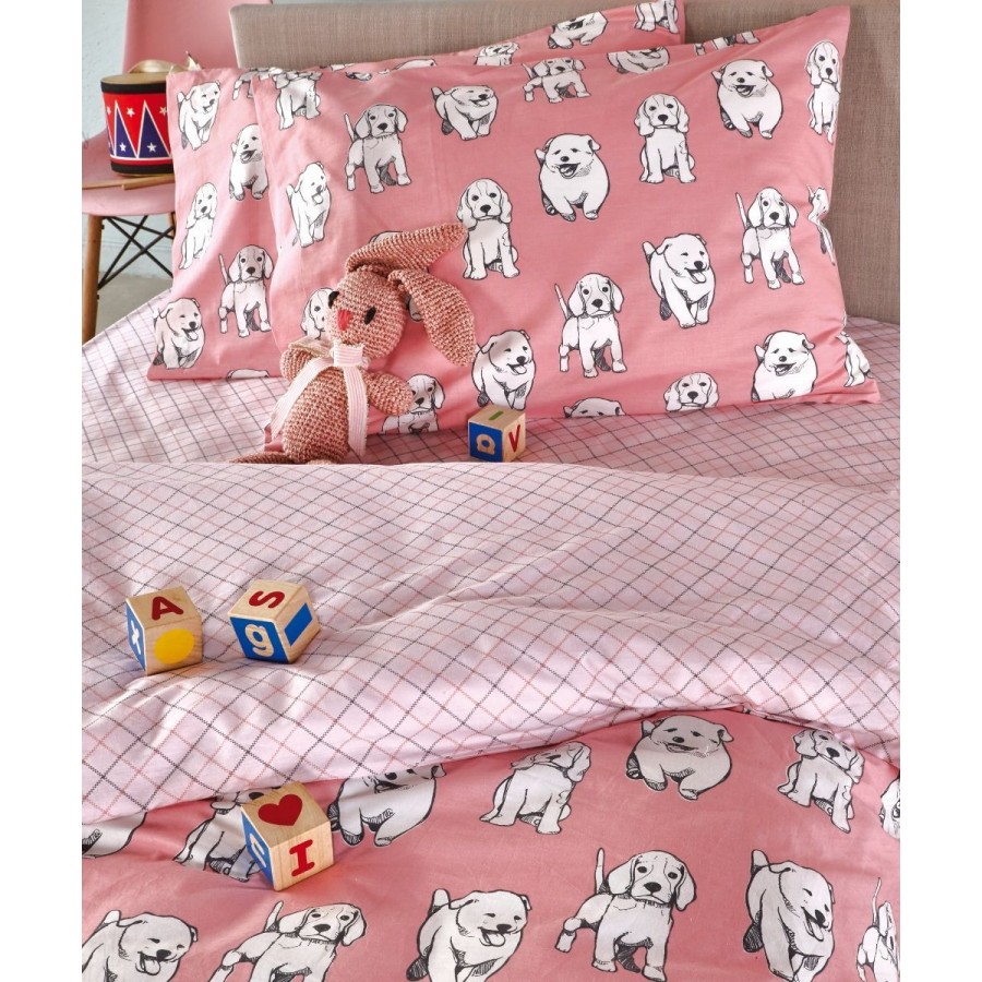 Beagle Σεντόνι Ημίδιπλο Σετ 3 Τεμ 190X270 Kentia