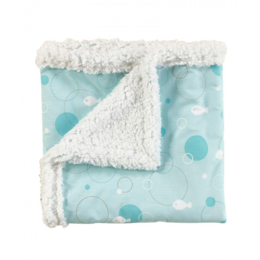 Fishy Κουβέρτα Κούνιας Με Γούνα  Kentia 100X140