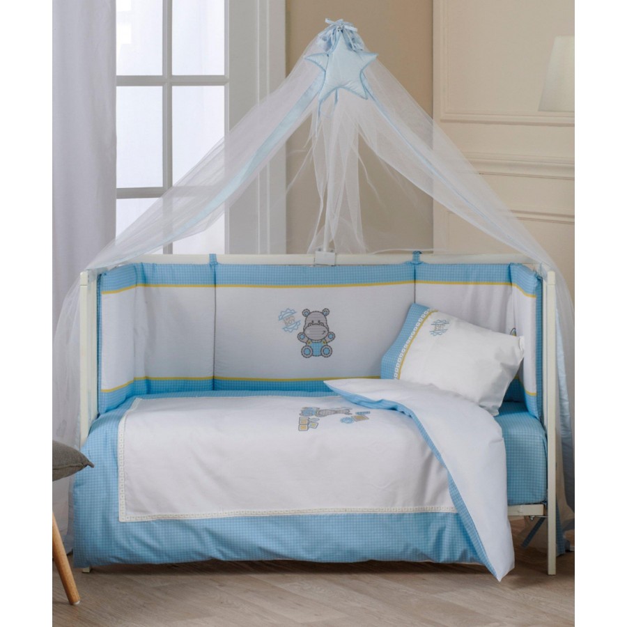 Hippo Παπλωματοθήκη Κούνιας Σετ 2 Τεμ  Kentia 100X140