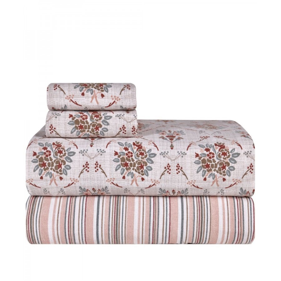 Iliana 18 Σεντόνι King Σετ 4 Τεμ Φανέλα 270X270 Kentia