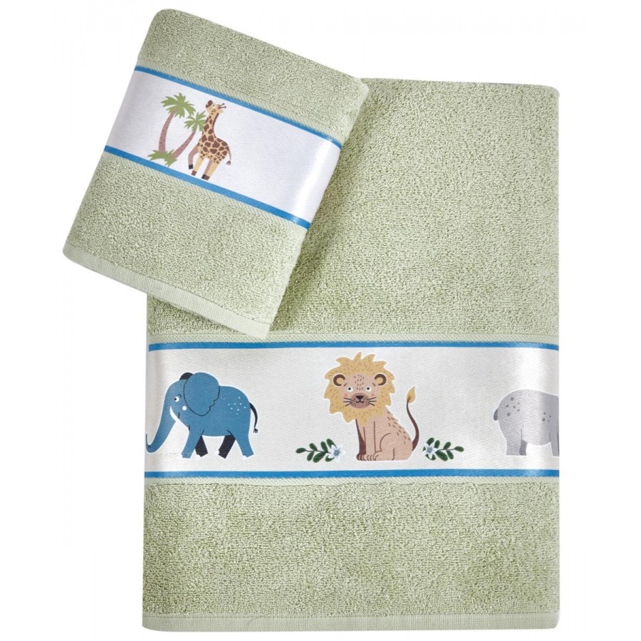Jungle Πετσέτες Σετ 2 Τεμ Σώματος Προσώπου Kentia 70X125 - 40X60 Jungle Πετσέτες Σετ 2 Τεμ Σώματος Προσώπου Kentia 70X125 - 40X60