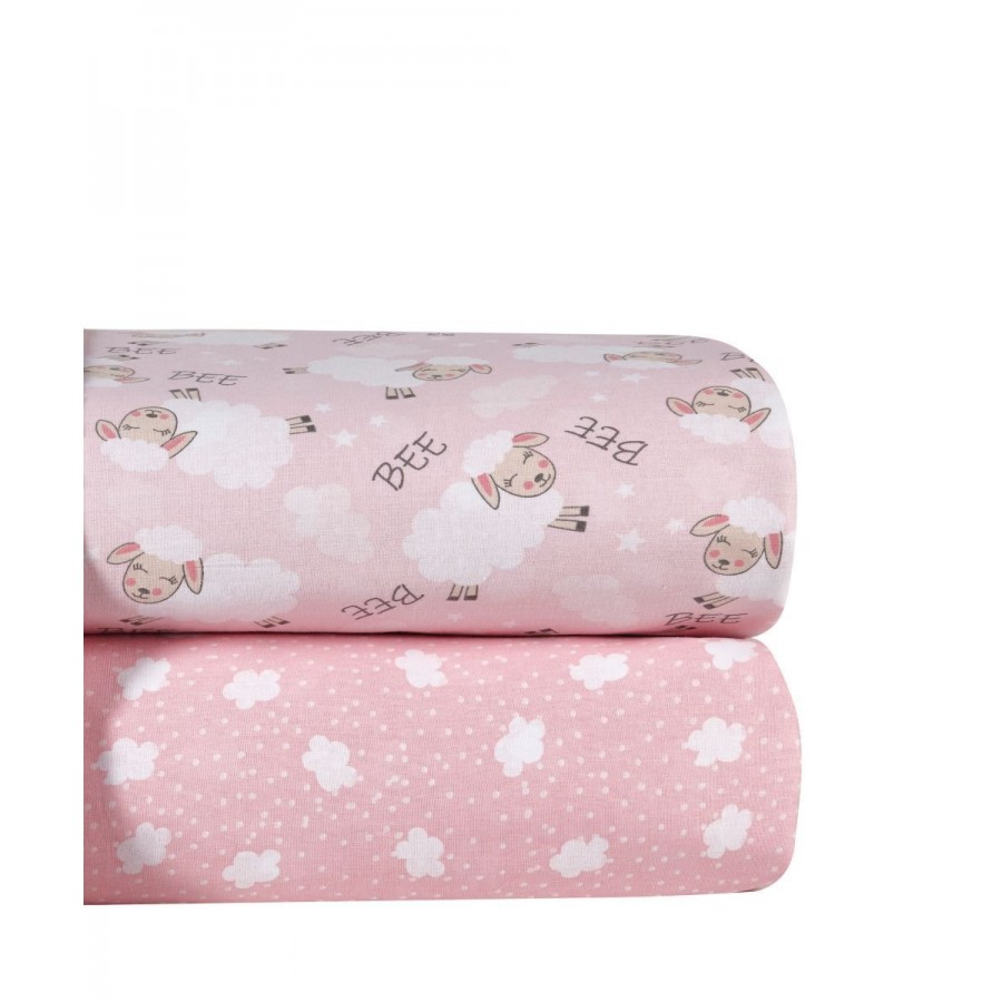 Merinos Σεντόνι Λίκνου Σετ 2 Τεμ 70X120 Kentia